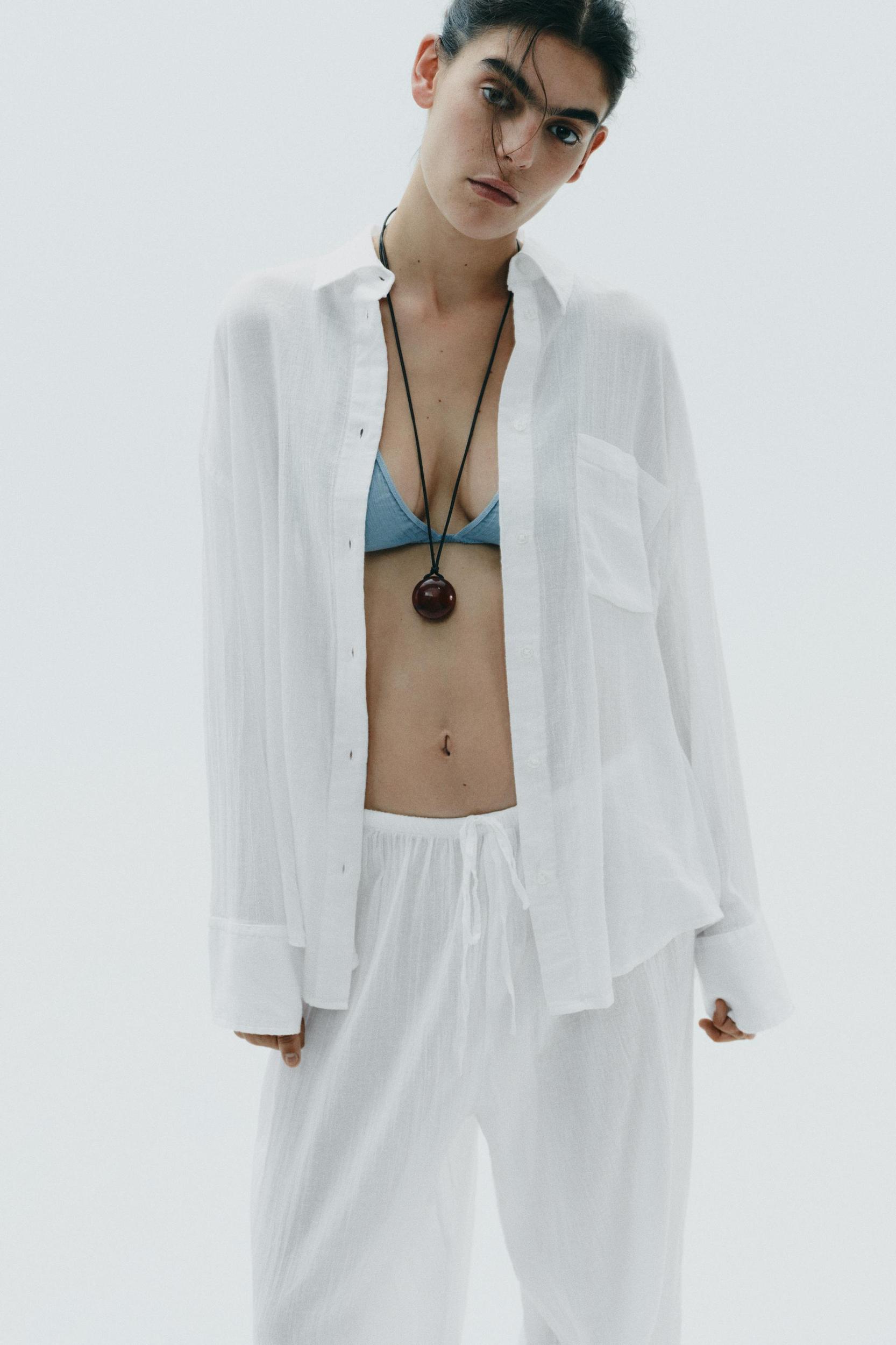 OVERSIZED GAUZE SHIRT Product Image