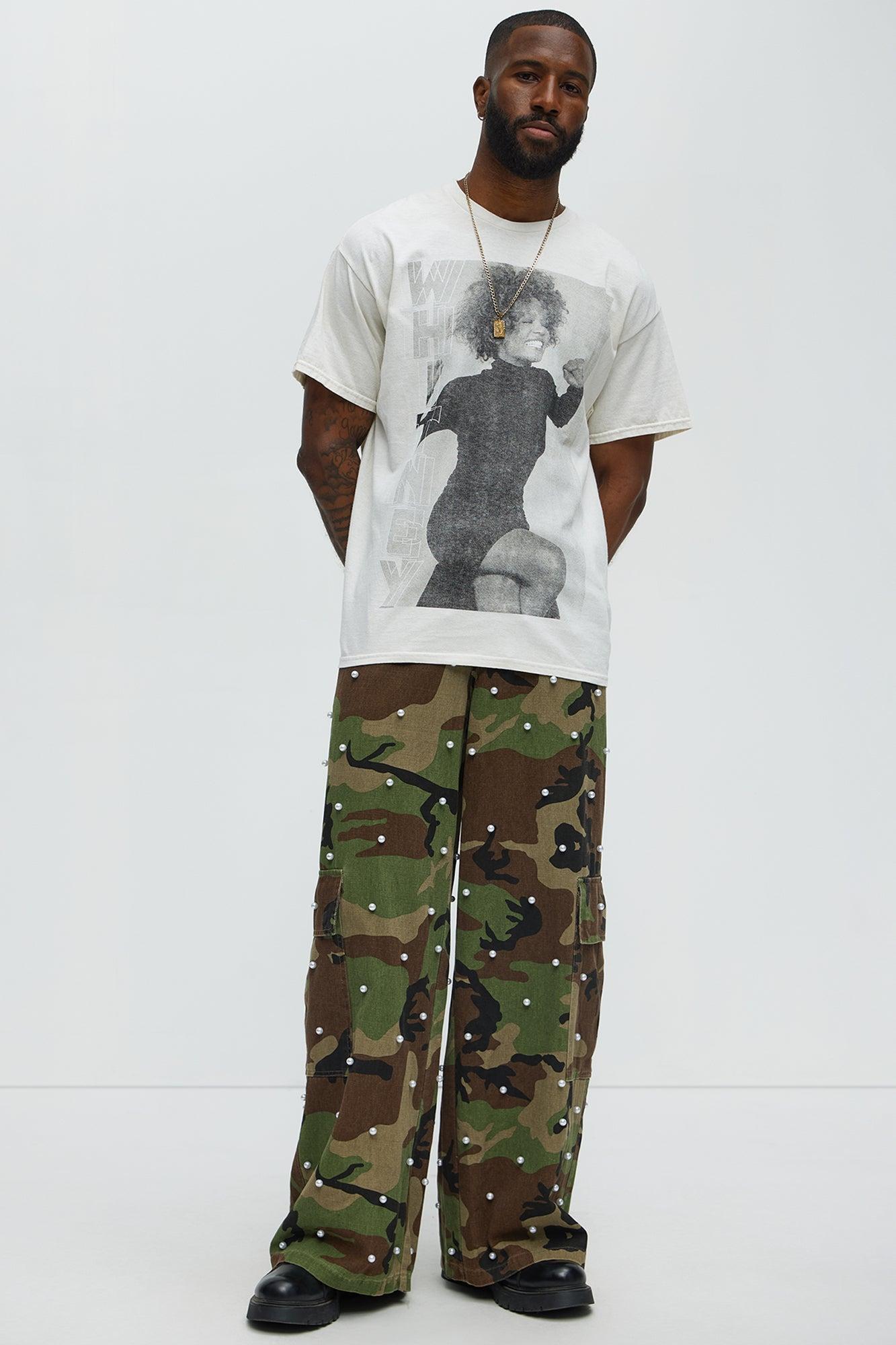 Pearl Wildin Camo Cargo Baggy Pants - Camouflage Product Image