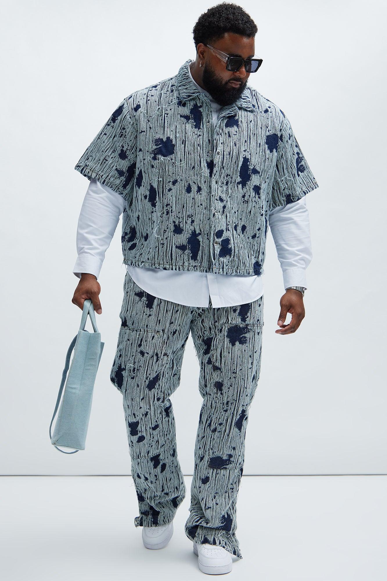 Riley Frayed Denim Shirt - Indigo Product Image