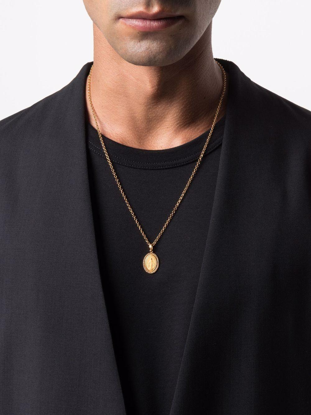 crystal saint pendant necklace Product Image