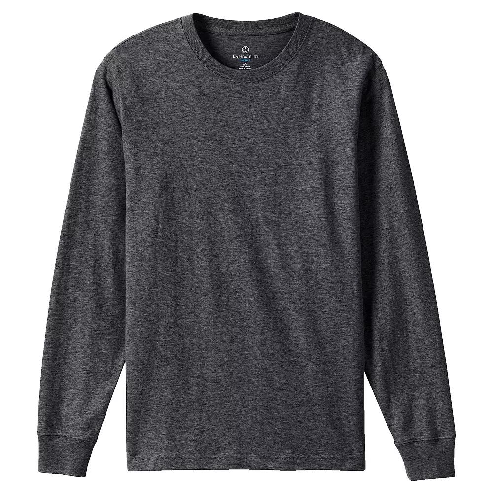 Big & Tall Lands' End Long Sleeve Super-T Tee, Men's,  Product Image