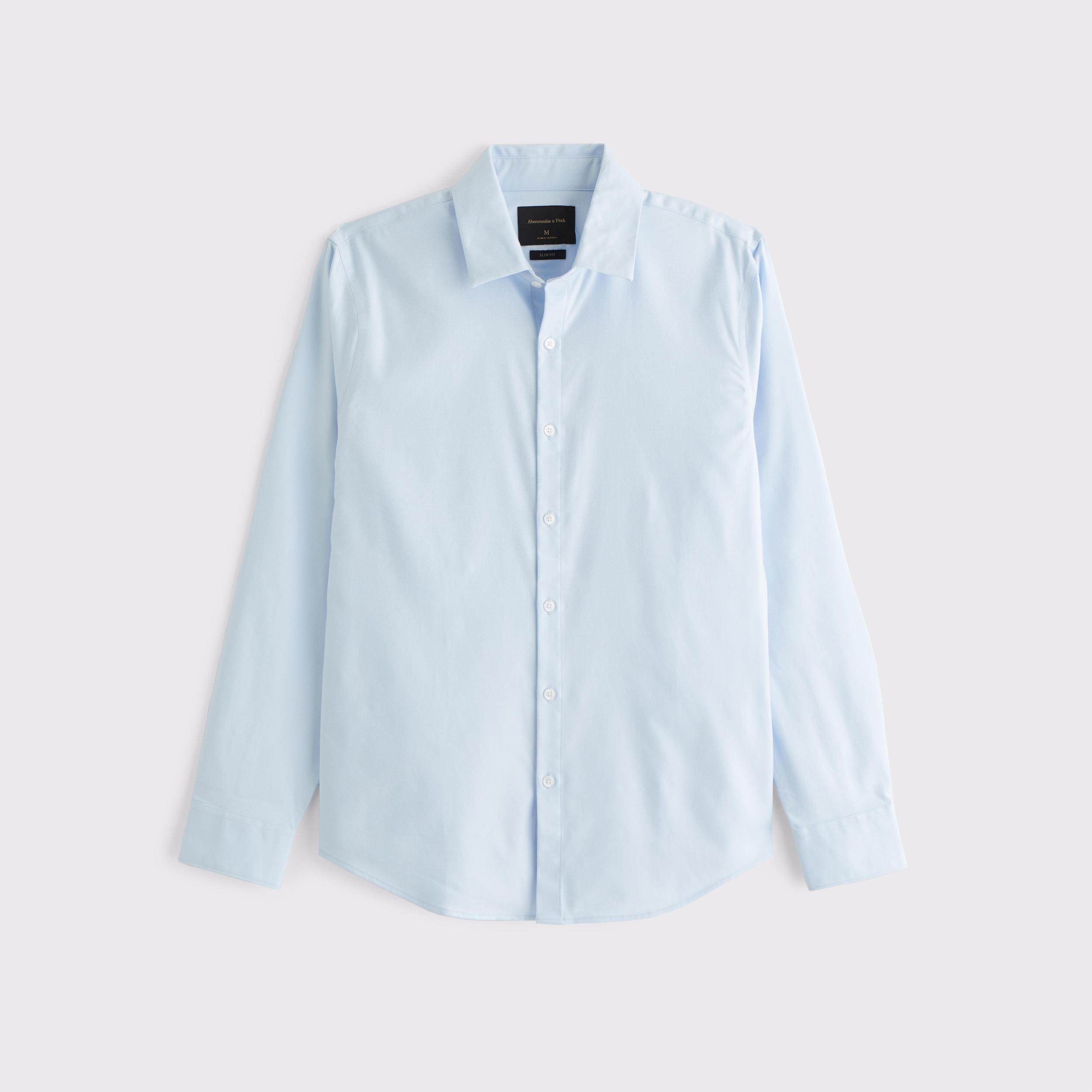 The A&F Collins Slim Suiting Shirt Product Image