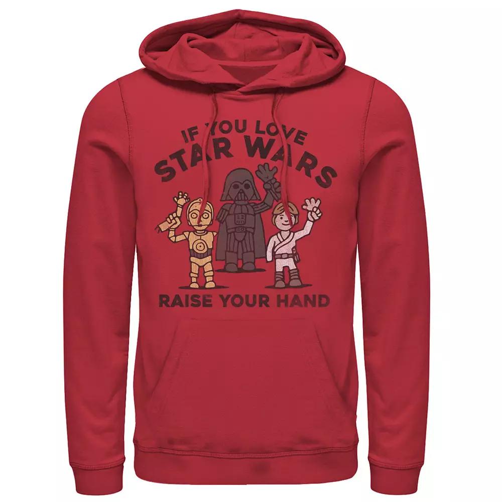 Men's Star Wars Chewbacca 8-Bit Heart Eyes Valentine Hoodie,  Product Image