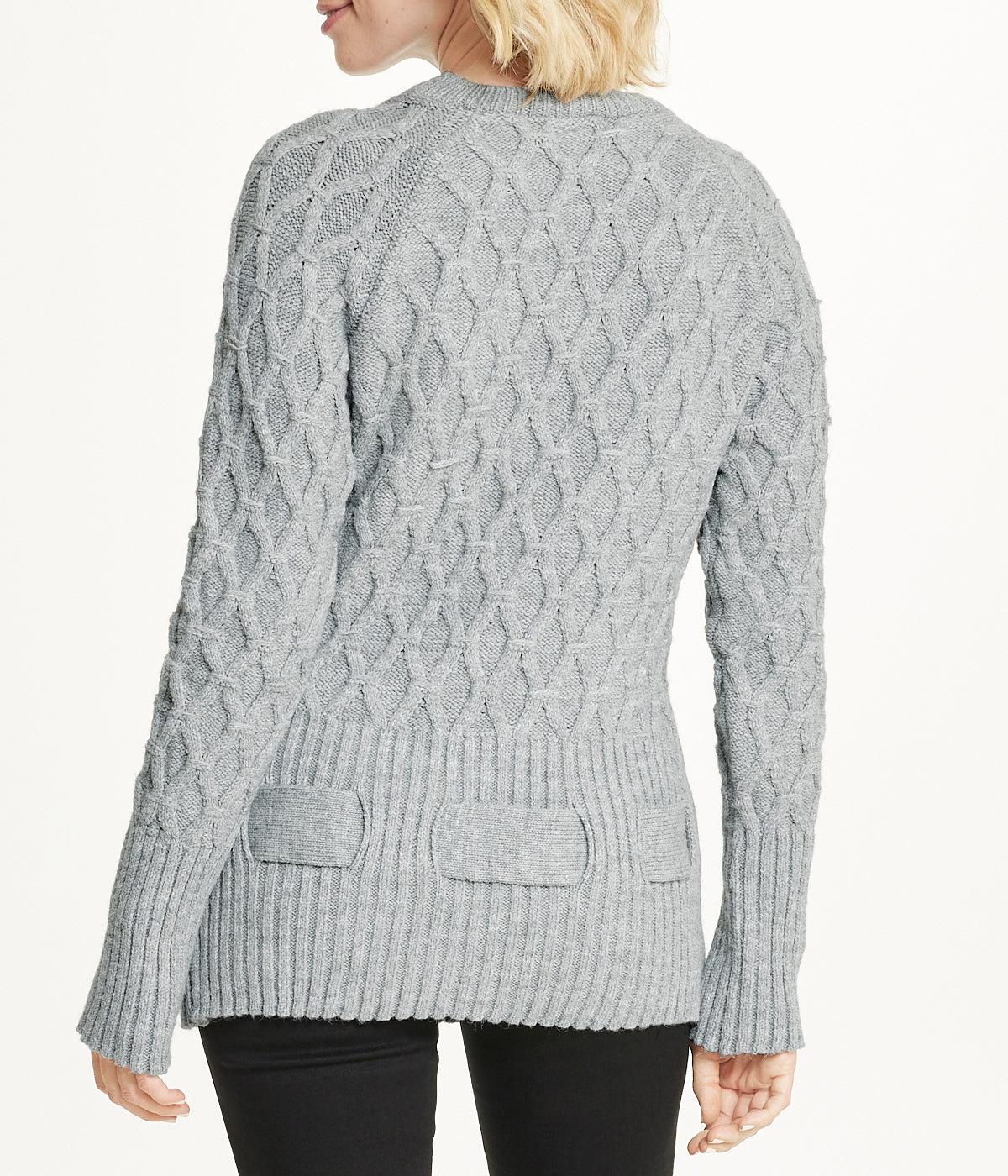 Diamond Belted Tunic Sweater Product Image