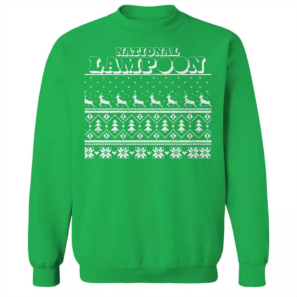 Men's Ugly Sweater National Lampoon's Christmas Vacation Graphic Fleece Crew Sweatshirt, Adult Unisex,  Product Image