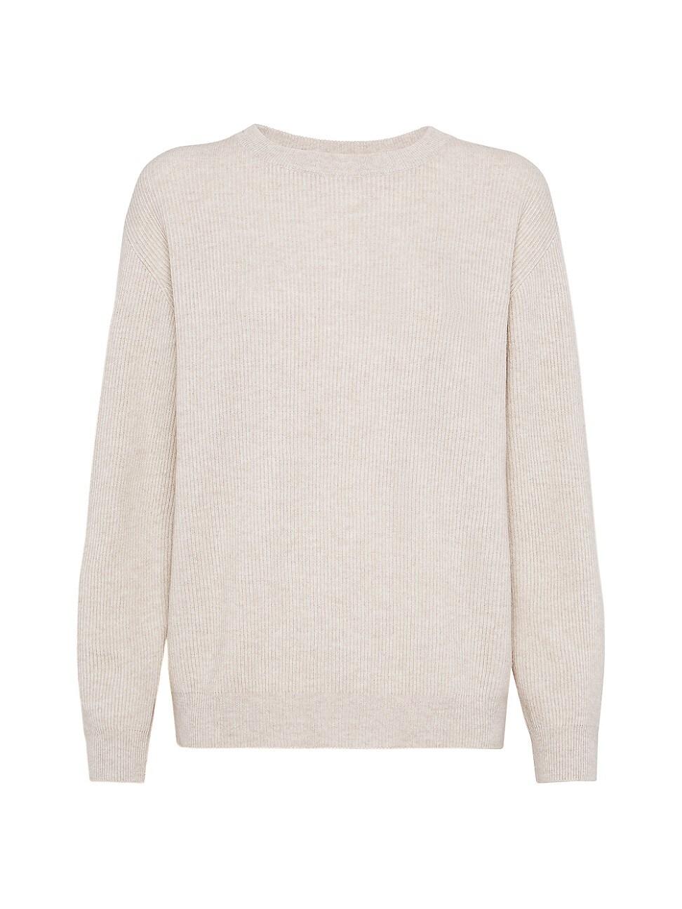 Womens Cashmere English Rib Sweater Product Image