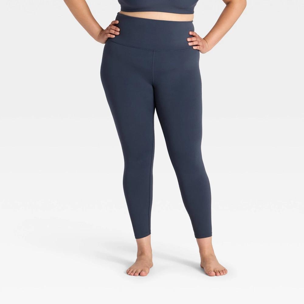 Women's Everyday Soft Ultra High-Rise 7/8 Leggings - All In Motion™ Navy Blue XXL: Moisture Wicking, Quick Drying Product Image