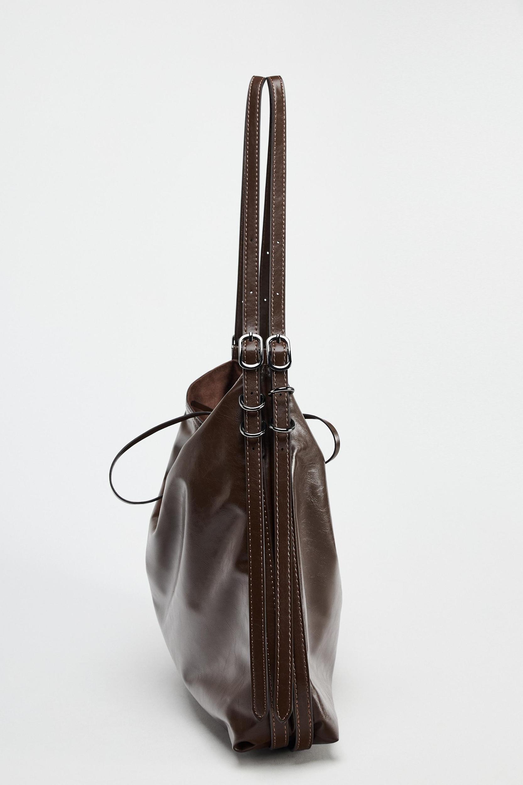 BUCKET BAG WITH BUCKLES Product Image