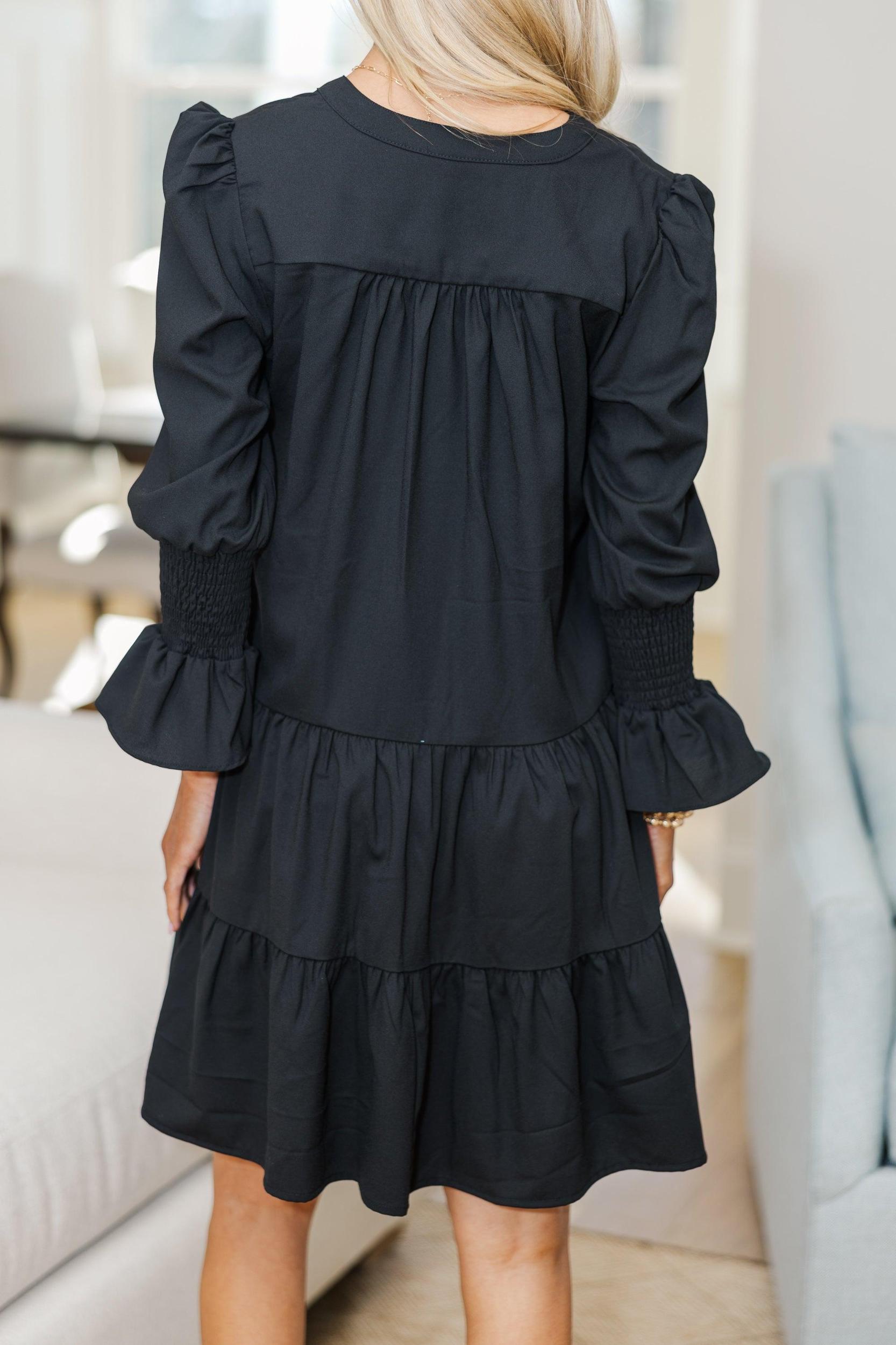 NURSING COLLECTION: In Your Happy Place Black Dress Female Product Image