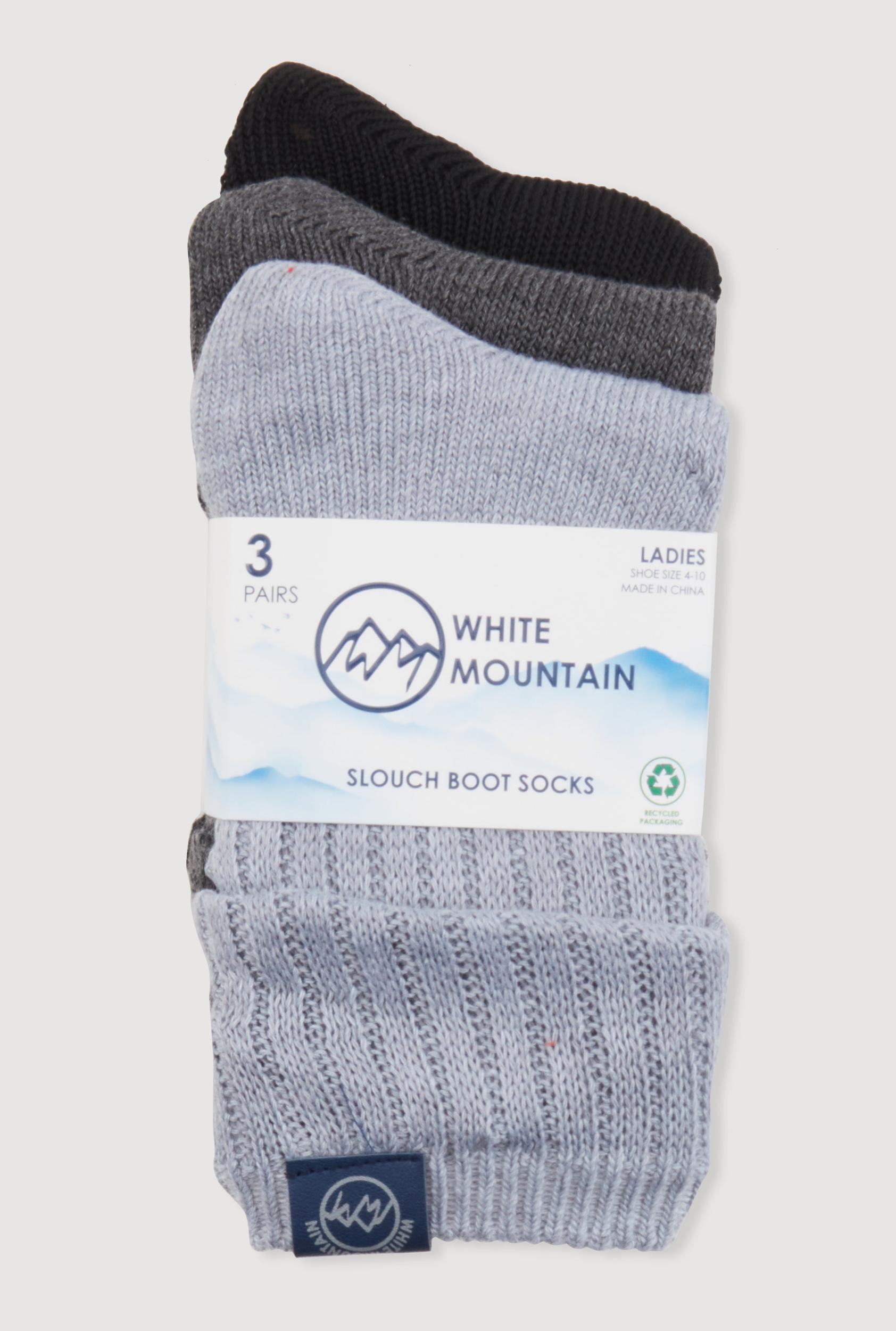 Solid Slouch Boot Socks 3 Pack Size 4-10 Female Product Image