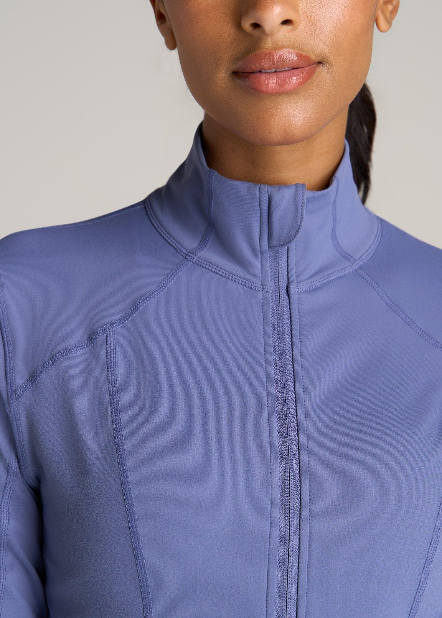 Women's Athletic Zip-Up Jacket for Tall Women in Marlin Blue Female Product Image