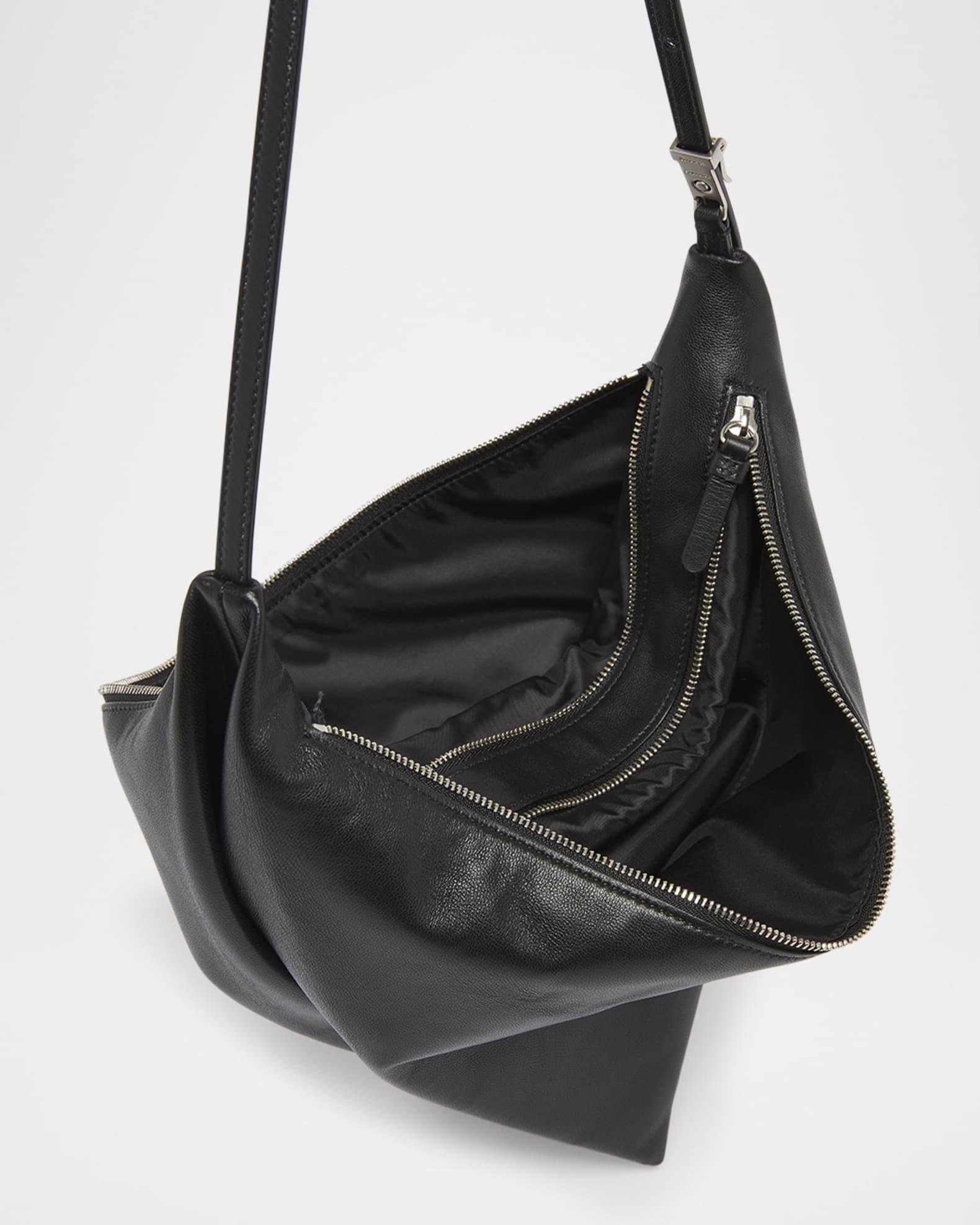 Tetra Double-Zip Napa Leather Shoulder Bag Product Image