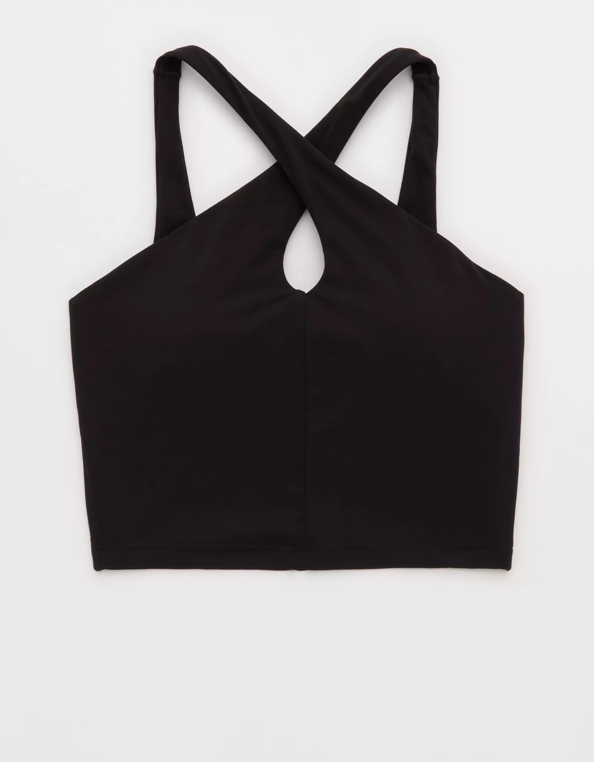 OFFLINE By Aerie Real Me XTRA Criss Cross High Neck Sports Bra Product Image