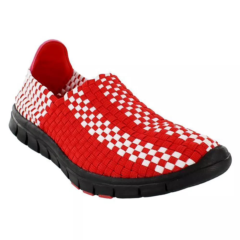 Nebraska Cornhuskers Woven Slip-On Unisex Shoes, Women's, Size: 7, Team Product Image