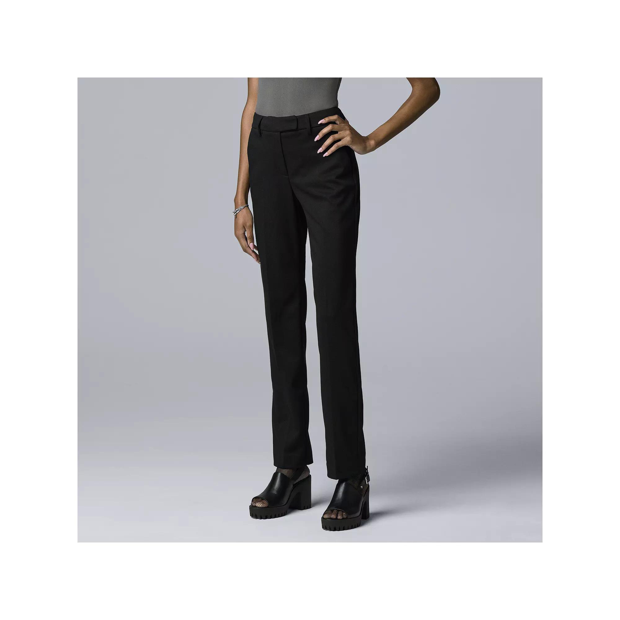 Petite Simply Vera Vera Wang High Rise Flare Trouser, Adult Unisex,  Product Image