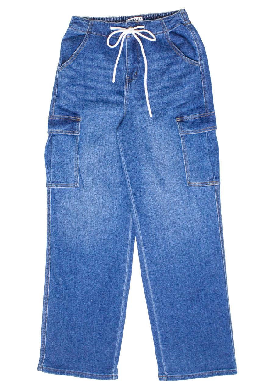 Drawstring Cargo Jeans Product Image
