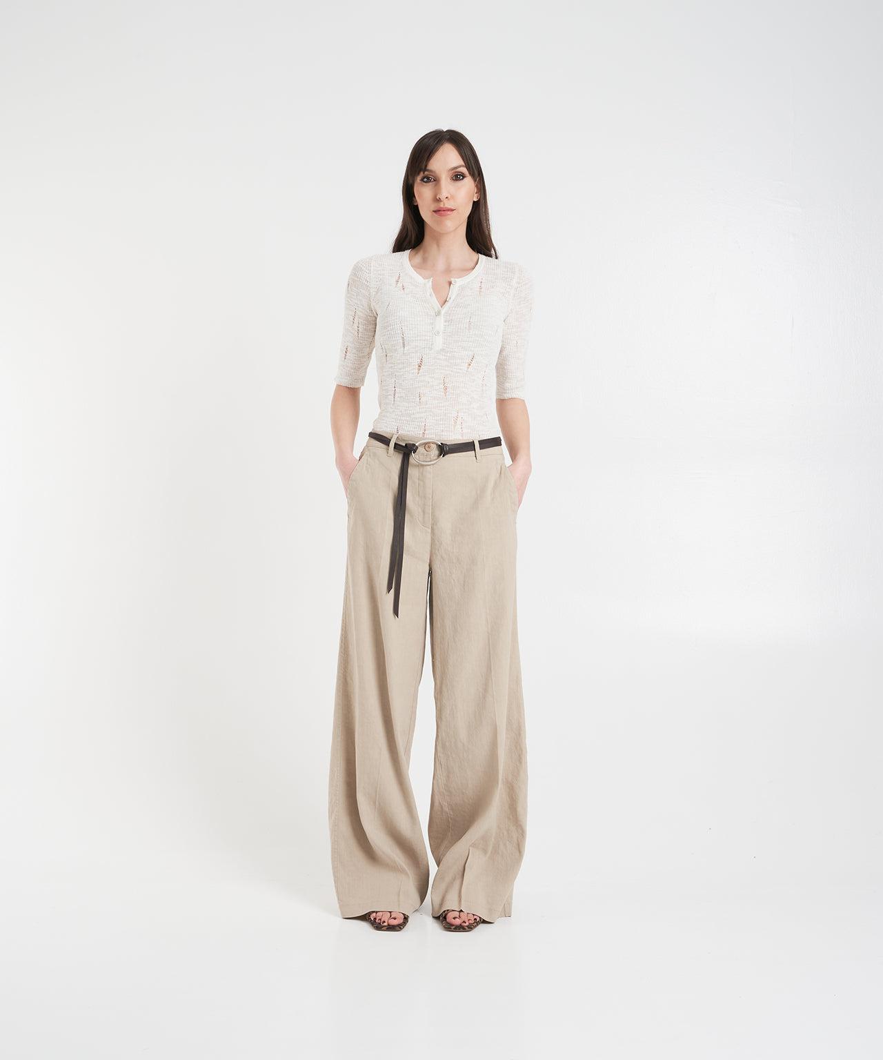 Linen blend pants 'Adrienne' Product Image