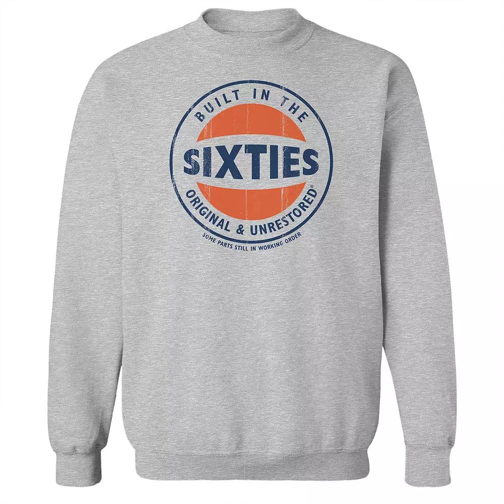 Men's Original & Unrestored Iconic Sixties Fleece Graphic Sweatshirt, Size: Medium, Sport Gray Product Image