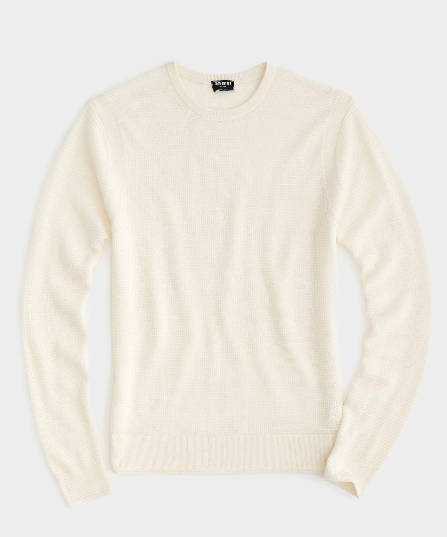 Merino Waffle Crew Product Image