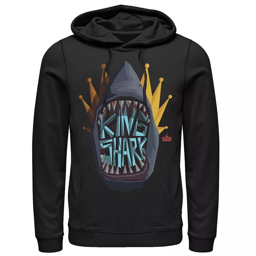 Men's The Suicide Squad Big King Shark Logo Hoodie, Size: Medium, Black Product Image