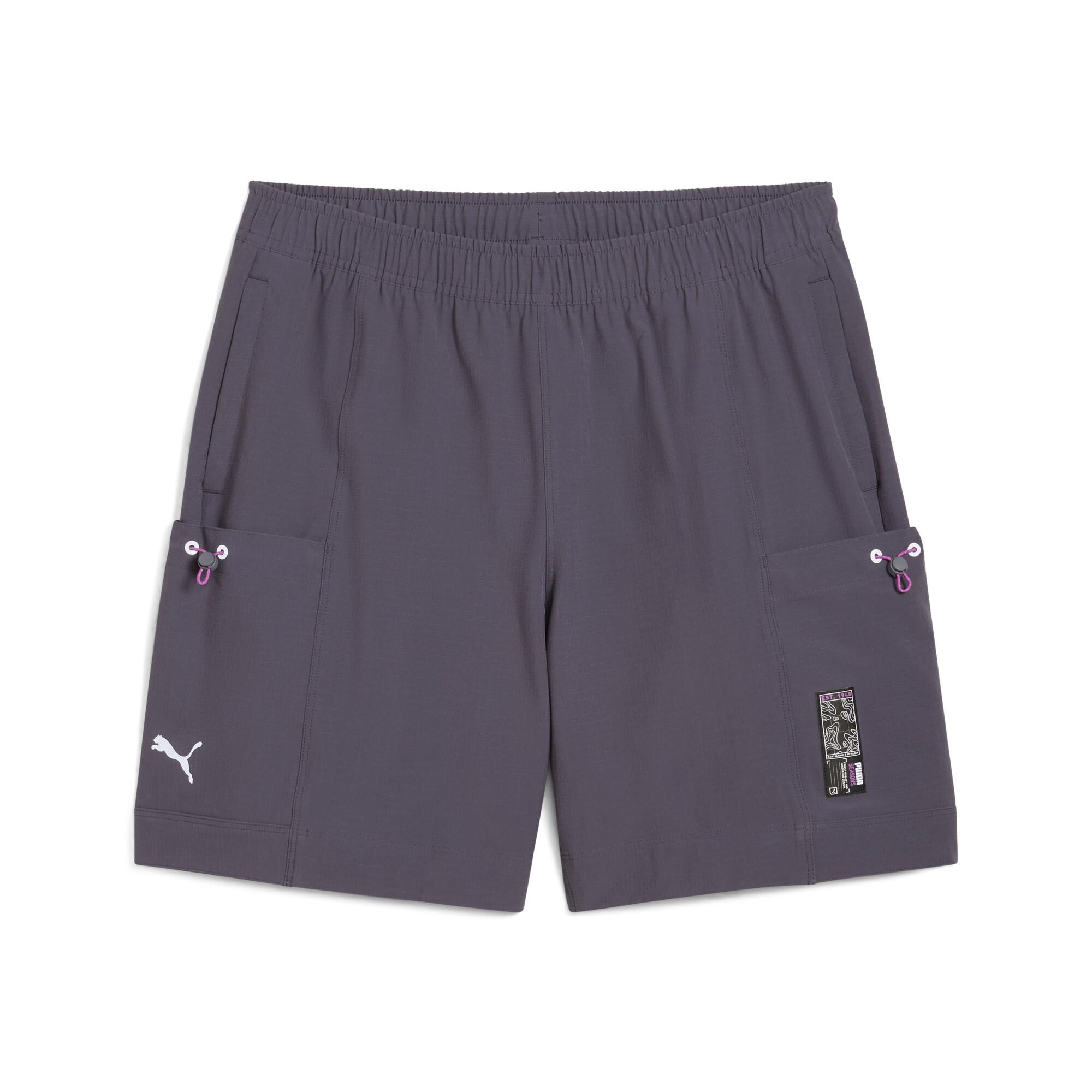 PUMA SEASONS Trail Running Men's 7" Shorts in Grey Product Image
