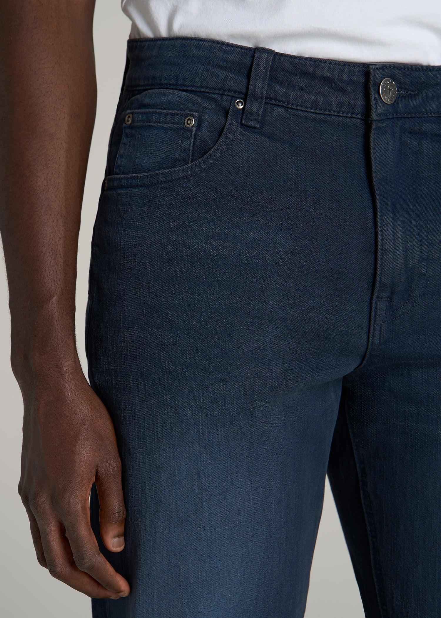 J1 STRAIGHT LEG Jeans for Tall Men in Faded Blue Black Male Product Image