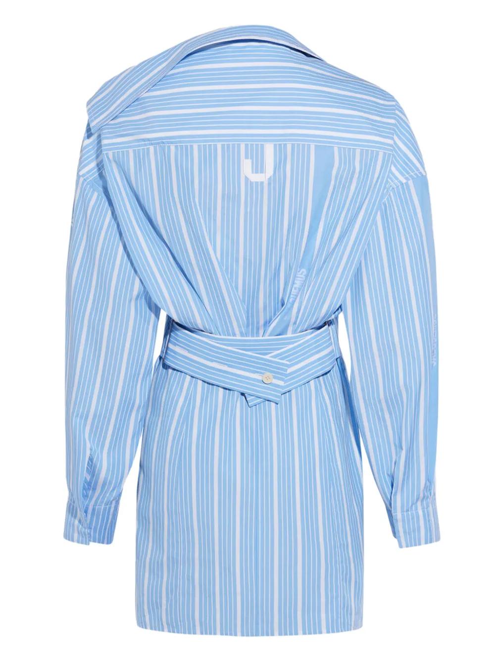 striped cotton dress Product Image