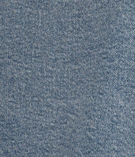 GB Woven Denim Coordinating Pearl Button Top Product Image