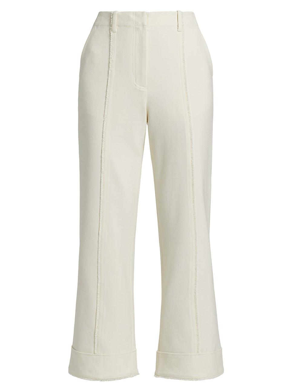 Womens Sully Wide-Leg Cropped Pants Product Image