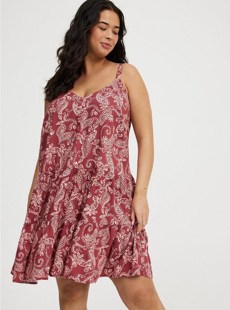 Mini V-Neck Button-Up Dress Product Image