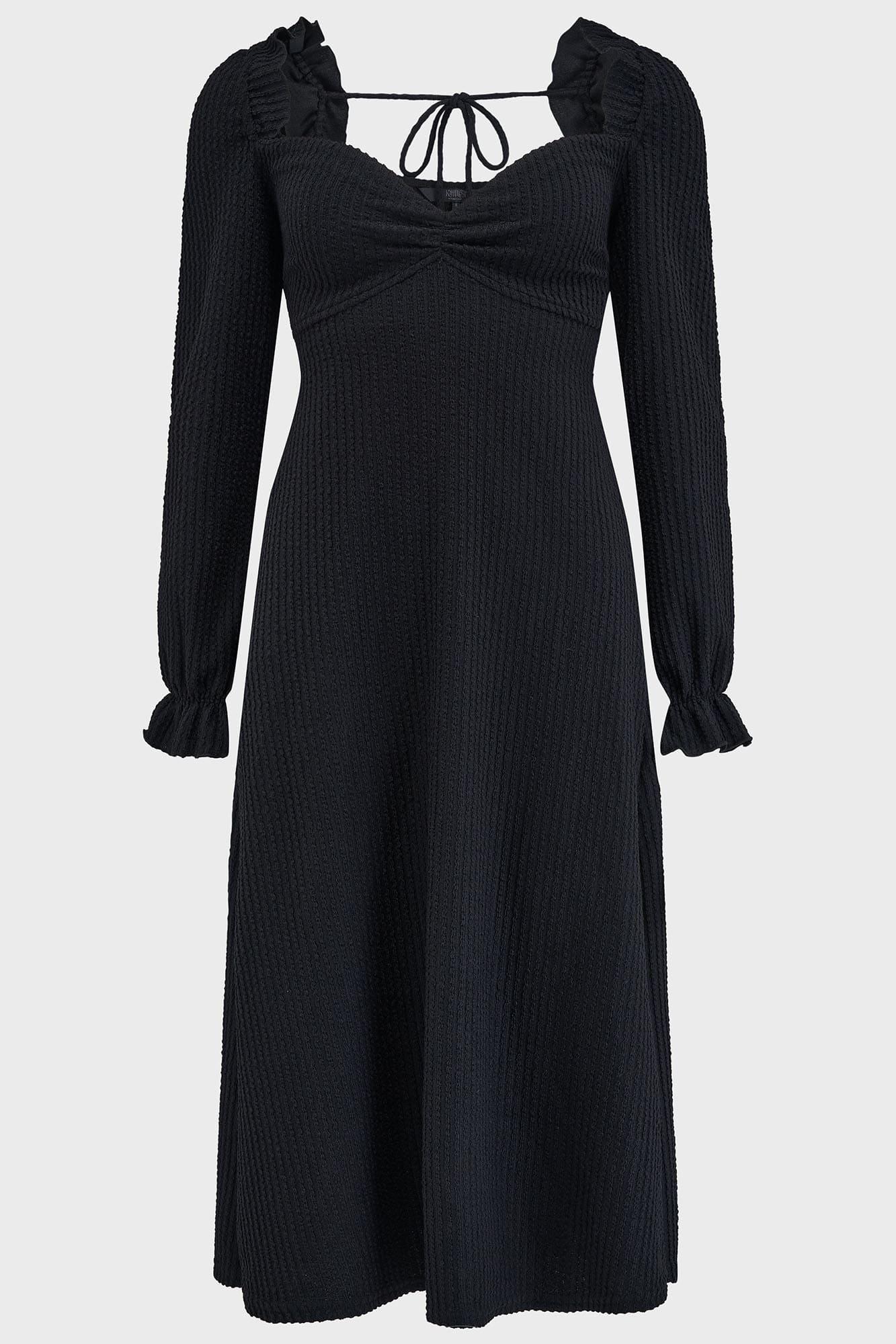 Shadow Weave Midi Dress Female Product Image
