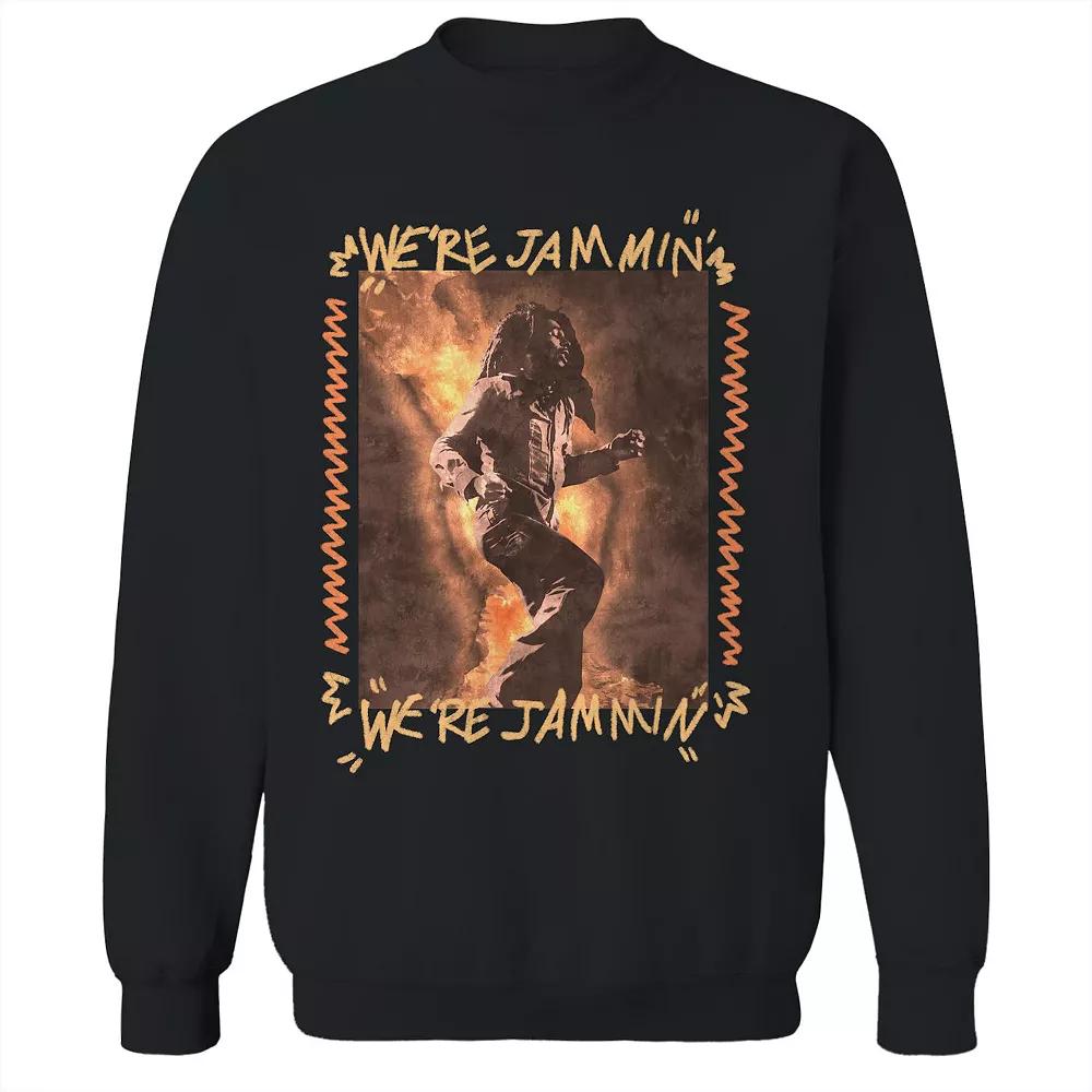 Junior's Bob Marley Were Jammin Photo Graphic Fleece Sweatshirt, Women's,  Product Image