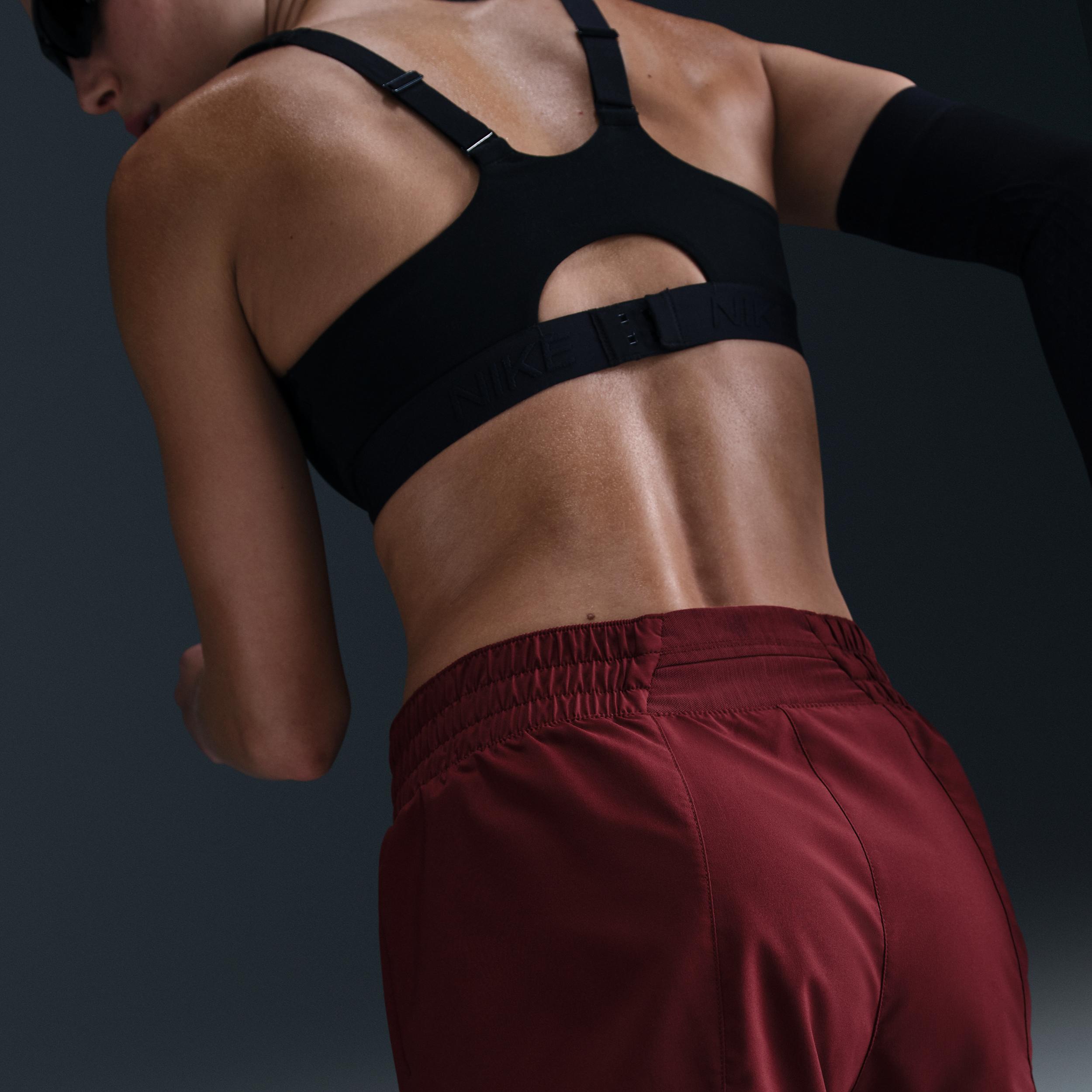 Nike Womens One Dri-FIT Mid-Rise 3 Brief-Lined Shorts | DX6010-619 Product Image