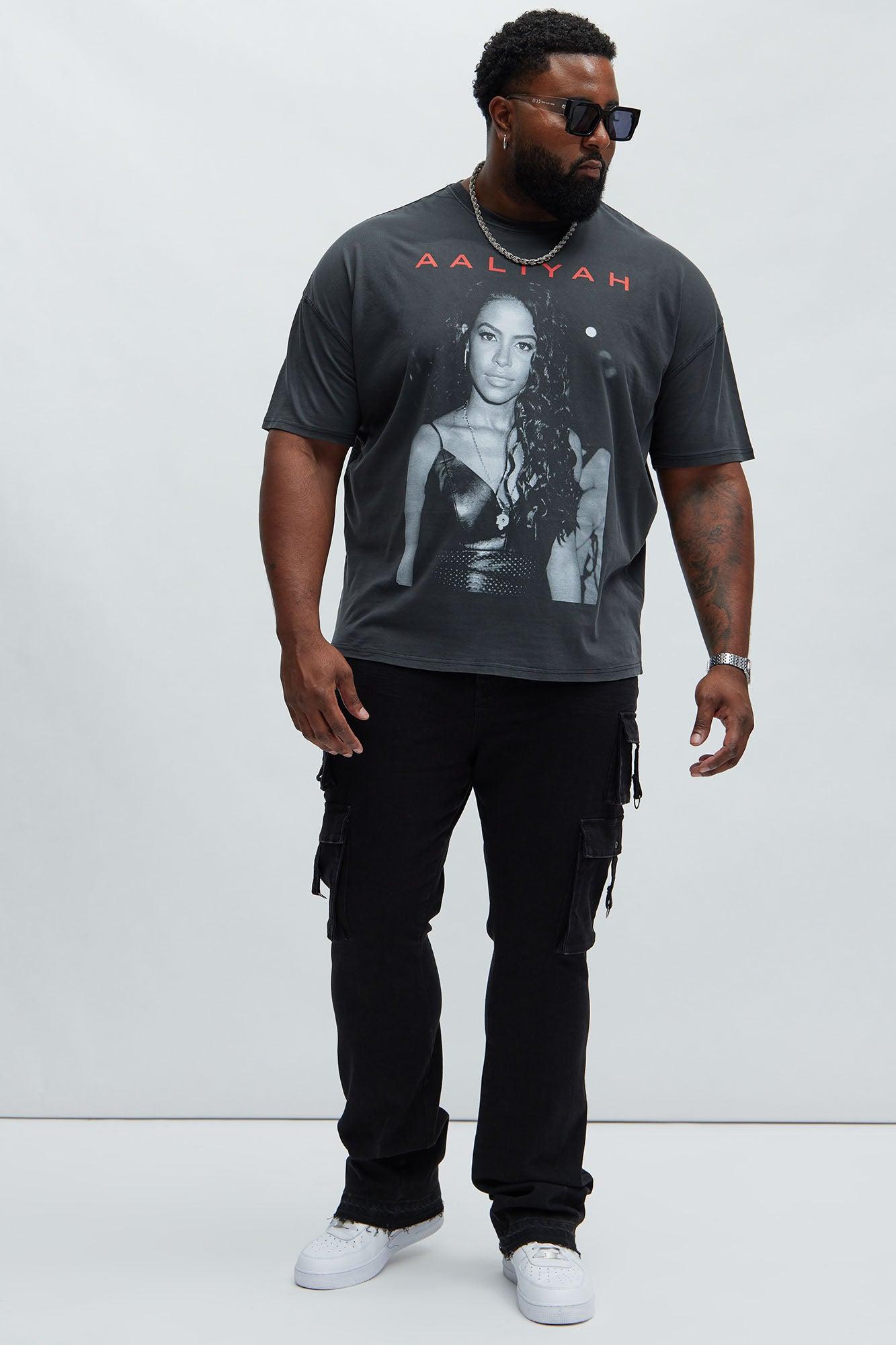 Aaliyah Oversized Short Sleeve Tee - Black Product Image