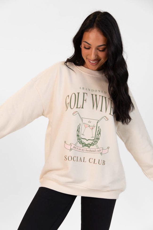 Golf Wives Cream Graphic Sweatshirt Product Image