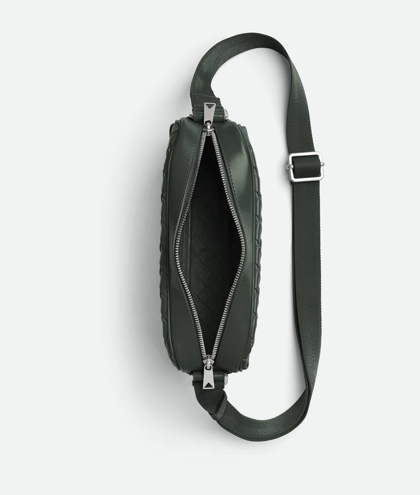 Small Intrecciato Camera Bag in Dark green Product Image