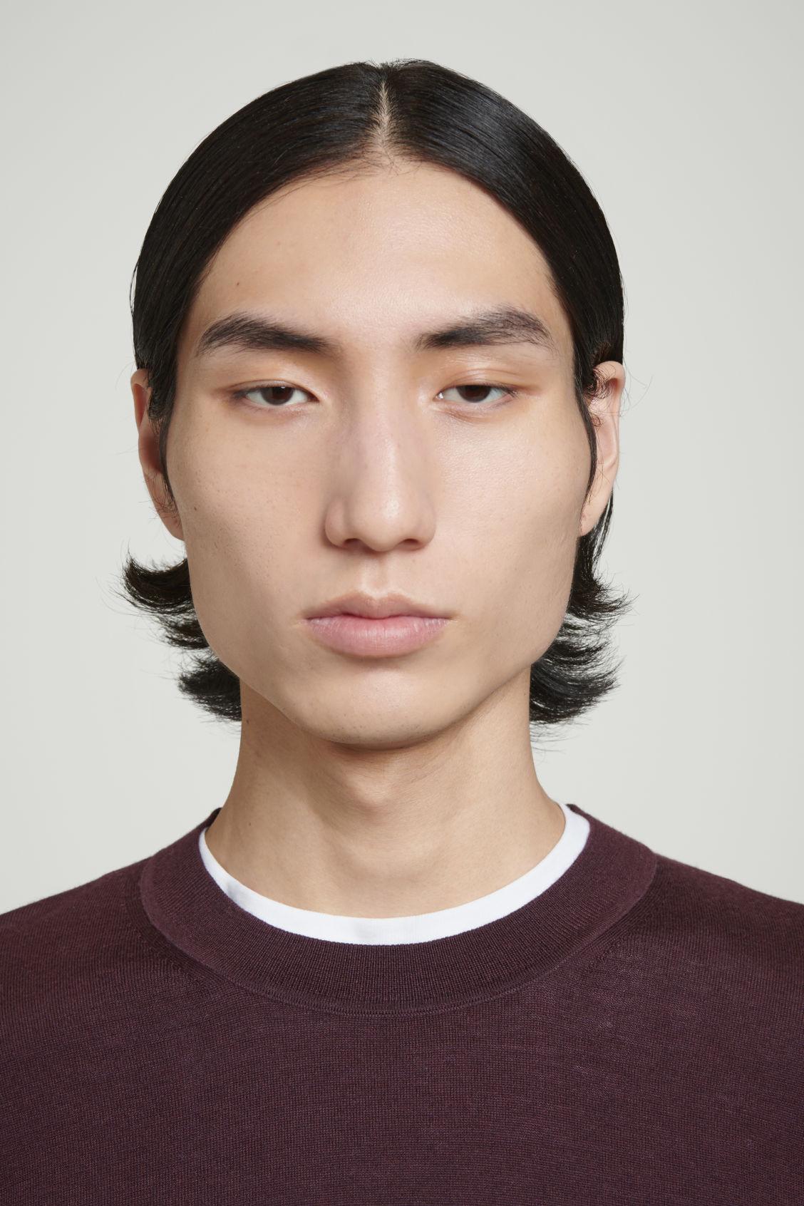 SLIM MERINO WOOL CREW-NECK SWEATER Product Image