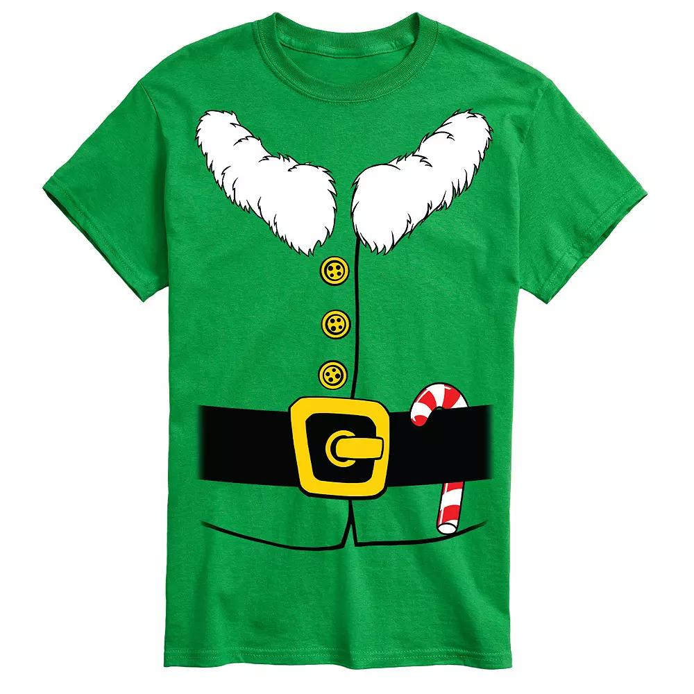 Men's Elf Suit Cosplay Graphic Tee,  Product Image