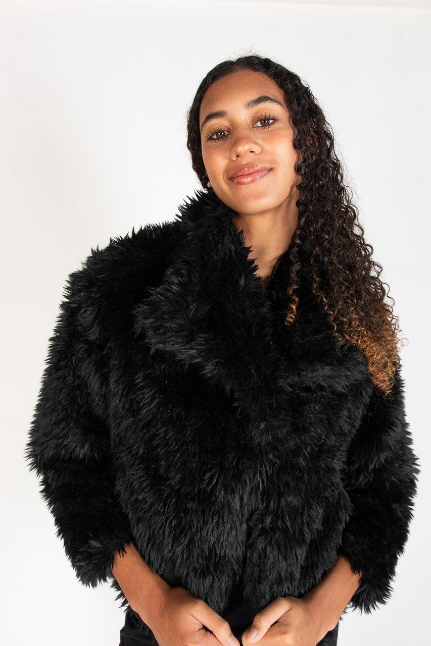 Shag Faux Fur Jacket Product Image