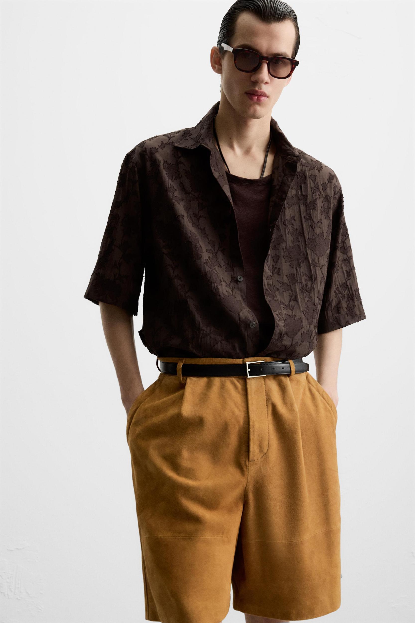 FLOWY JACQUARD SHIRT Product Image