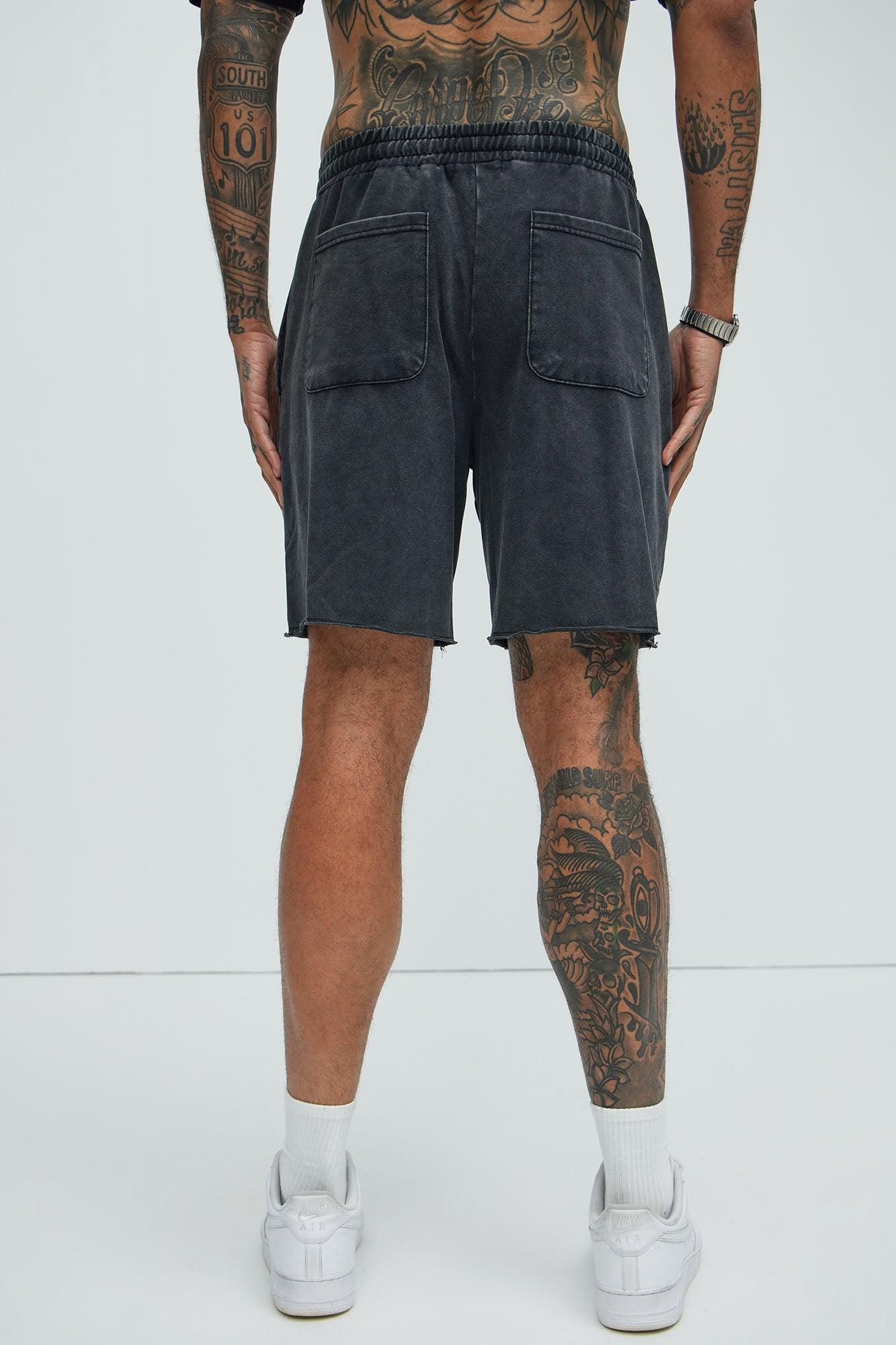 Mayzen Relaxed Shorts - Black Wash Product Image