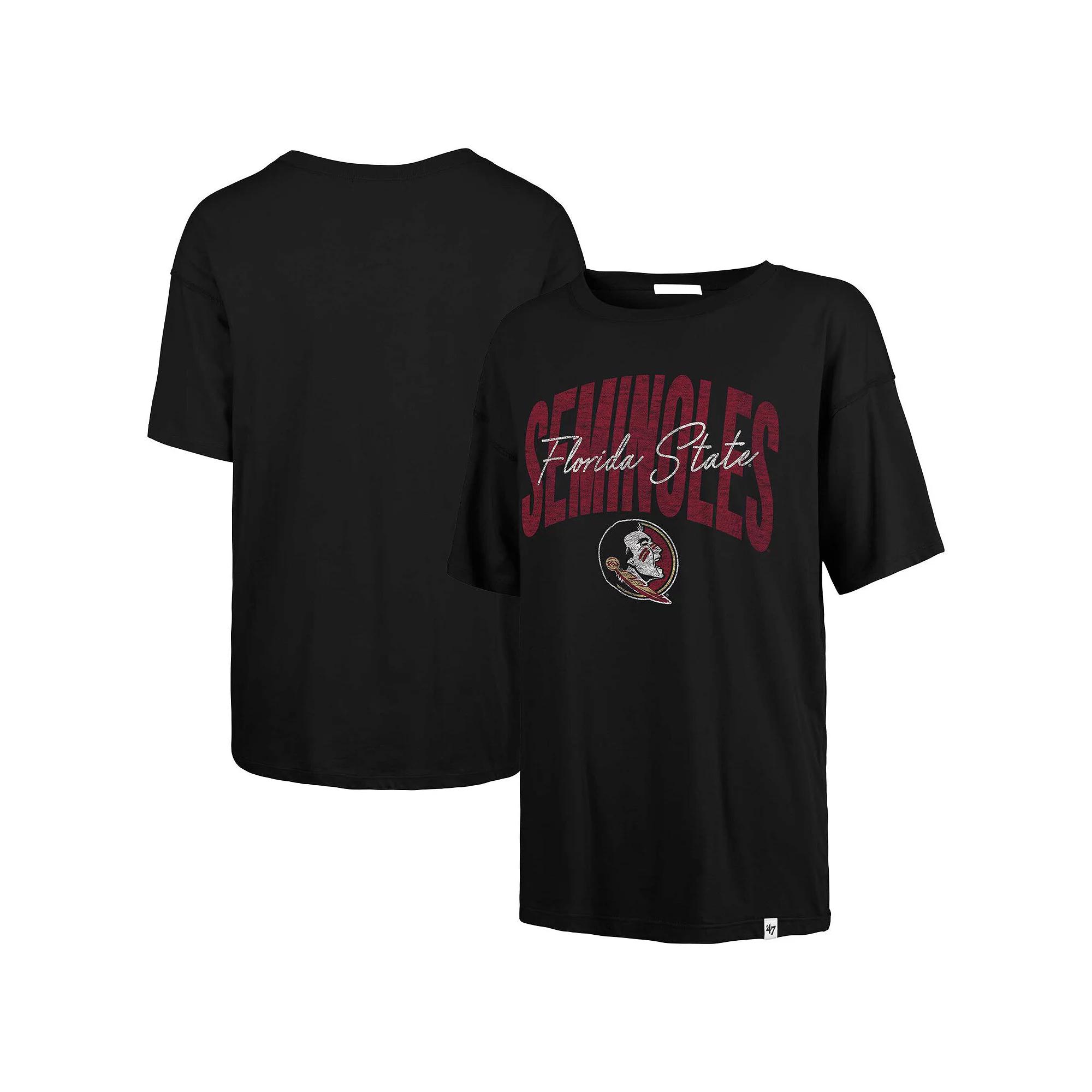Women's '47  Black Florida State Seminoles Muse Sadie T-Shirt, Size: Small Product Image