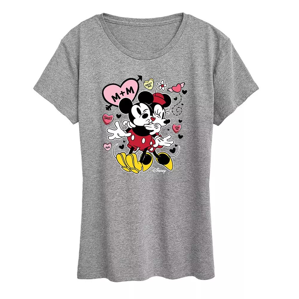 Disney's Mickey & Minnie Mouse Women's Heart Graphic Tee,  Product Image