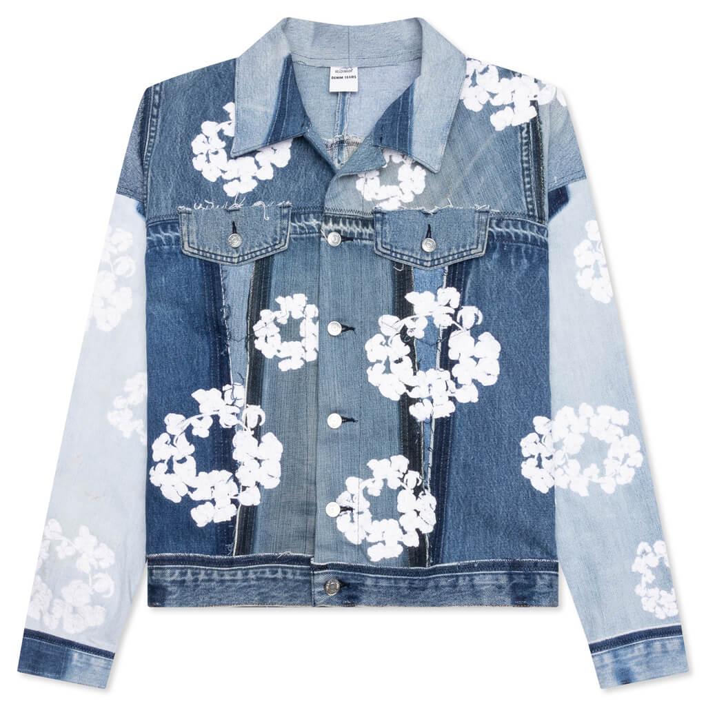 Readymade x Denim Tears CTN Wreath Track Jacket - Blue Male Product Image