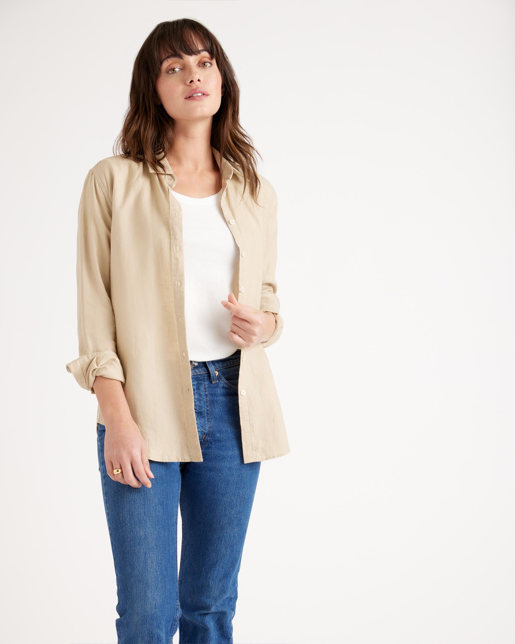 Quince | Women's Long Sleeve Shirt Linen Product Image