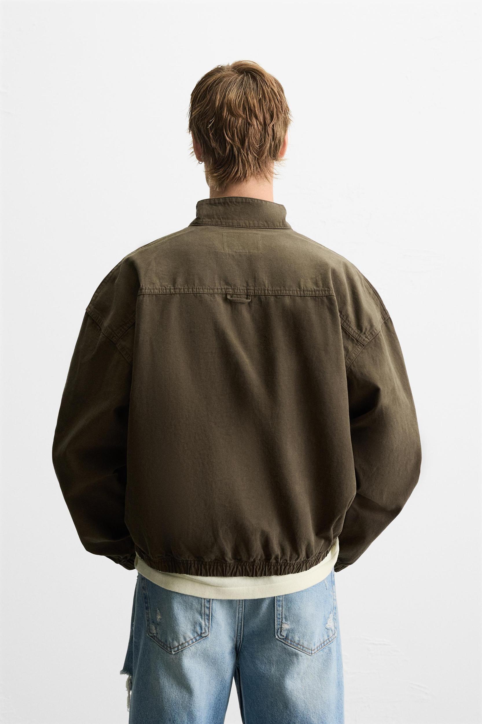 DENIM QUARTER-ZIP JACKET Product Image