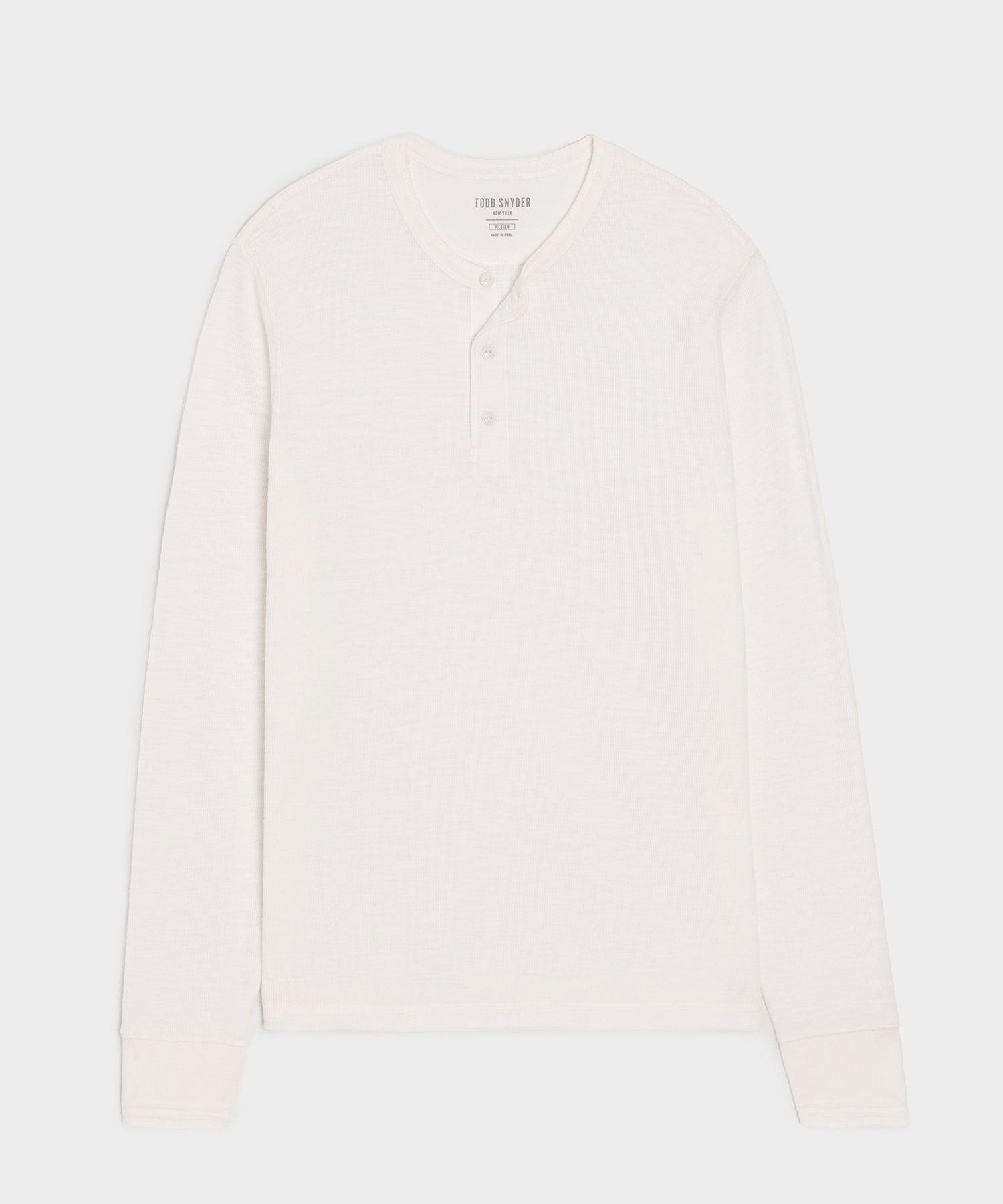 Lightweight Mini Waffle Henley Product Image