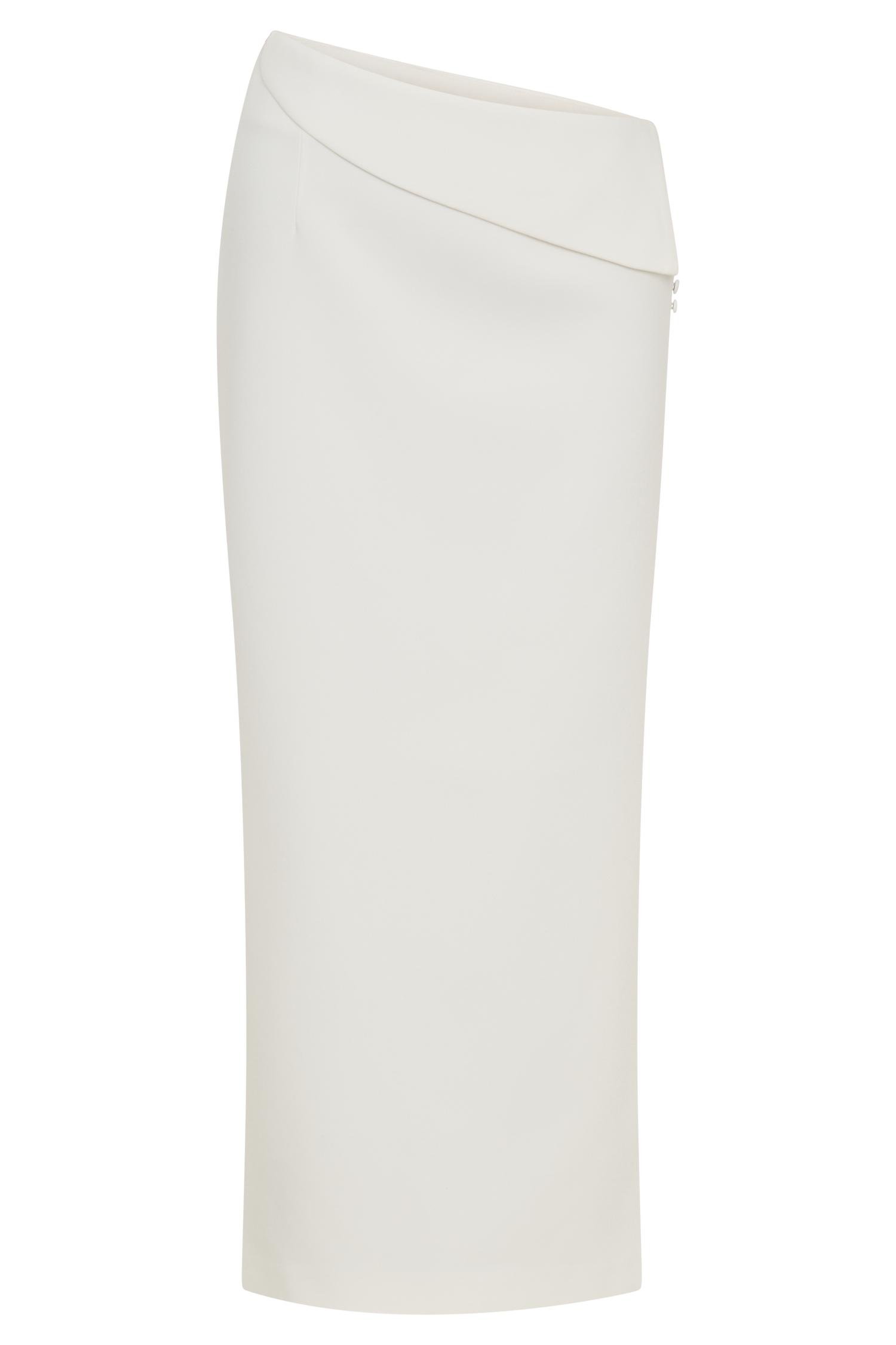Astrid Suiting Midi Skirt - White Product Image