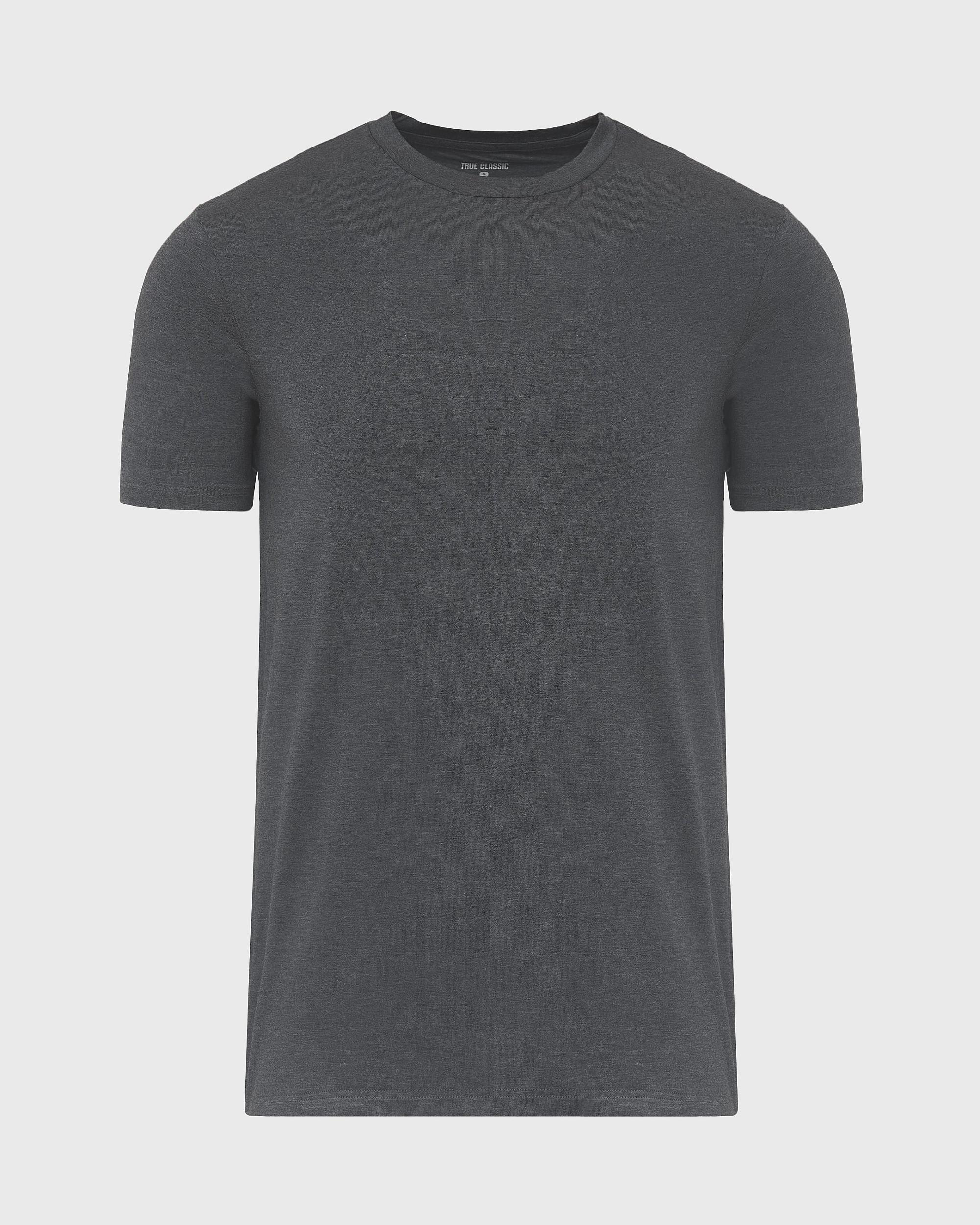 Charcoal Heather Gray Short Sleeve Loungewear Tee Product Image