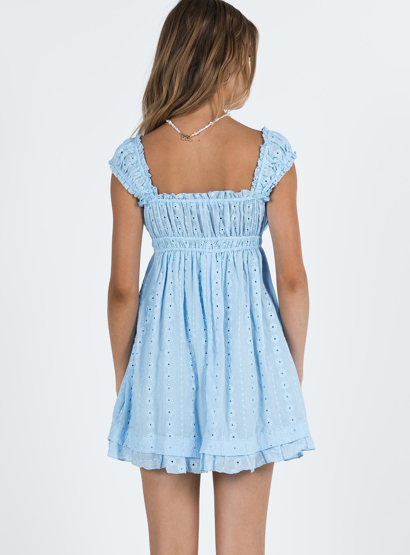 Carlita Mini Dress Blue Product Image